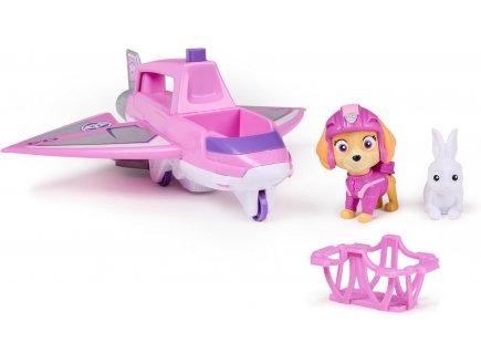 Coffret pat patrouille air rescue : helicoptere+ stella et lapin - vehicule - figurine chien - paw patrol - Spin master