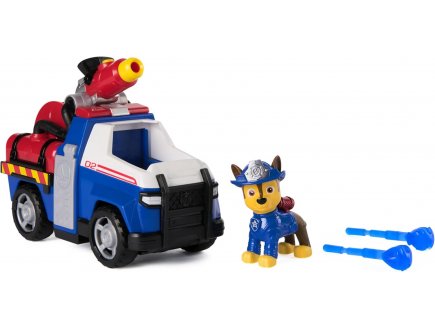 Coffret Pat Patrouille Fire Rescue : Camion de Police + Chase - Vhicule - Figurine Chien - Paw Patrol - Spin master