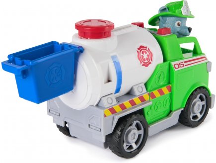 Coffret Pat Patrouille Fire Rescue : Rocky avec son Camion-Citerne de Pompier - Vhicule - Figurine - Paw Patrol - Spin Master - 20151439