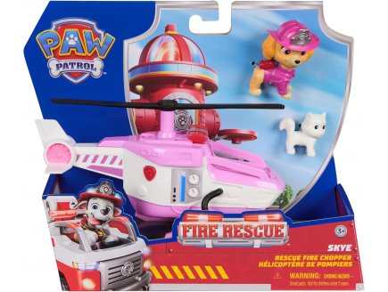 Coffret Pat Patrouille Fire Rescue : Stella avec son Hlicoptre de Pompier - Vhicule - Figurine - Paw Patrol - Spin Master - 20151460