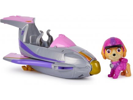 Coffret pat patrouille jungle pups : avion + sella - vehicule transformable - figurine chien - paw patrol - Spin master