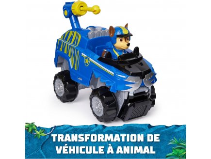 Coffret pat patrouille jungle pups : tout terrain + chase - vehicule transformable - figurine chien - paw patrol - Spin master