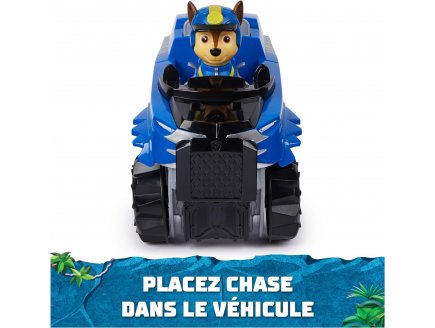 Coffret pat patrouille jungle pups : tout terrain + chase - vehicule transformable - figurine chien - paw patrol - Spin master