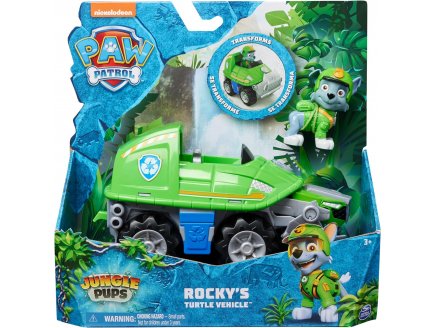 COFFRET PAT PATROUILLE JUNGLE PUPS : TOUT TERRAIN + ROCKY - VEHICULE TRANSFORMABLE - FIGURINE CHIEN - PAW PATROL - SPIN MASTER