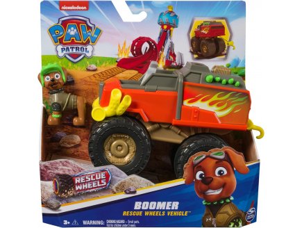 COFFRET PAT PATROUILLE RESCUE WHEELS : TOUT TERRAIN + BOOMER - VEHICULE TRANSFORMABLE - FIGURINE CHIEN - PAW PATROL - SPIN MASTER
