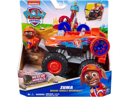 COFFRET PAT PATROUILLE RESCUE WHEELS : TOUT TERRAIN HOVERCRAFT + ZUMA - VEHICULE TRANSFORMABLE - FIGURINE CHIEN - PAW PATROL - SPIN MASTER