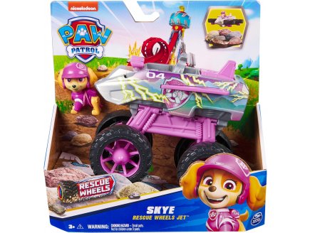 COFFRET PAT PATROUILLE RESCUE WHEELS : TOUT TERRAIN TRANSFORMABLE EN AVION + STELLA - VEHICULE - FIGURINE CHIEN - PAW PATROL - SPIN MASTER