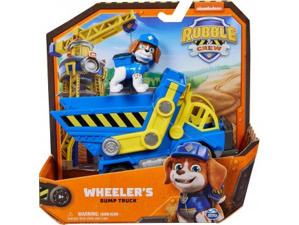 COFFRET PAT PATROUILLE RUBEN & CIE : CAMION BENNE + BENJI - VEHICULE DE LUXE - FIGURINE CHIEN - PAW PATROL - SPIN MASTER