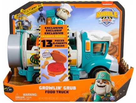 COFFRET PAT PATROUILLE RUBEN & CIE : CAMION FOOD TRUCK DE RUBEN - VEHICULE DE LUXE - FIGURINE CHIEN - PAW PATROL - SPIN MASTER