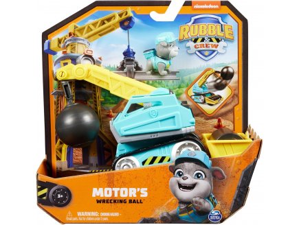 COFFRET PAT PATROUILLE RUBEN & CIE : CAMION GRUE ET ROULEAU COMPACTEUR + MOLLY - VEHICULE DE LUXE - FIGURINE CHIEN - PAW PATROL - SPIN MASTER