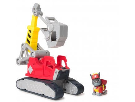 Coffret Pat Patrouille Ruben & Cie : Grand Camion grue + Charlie - Vhicule de Luxe - Figurine chien - Paw Patrol - Spin Master