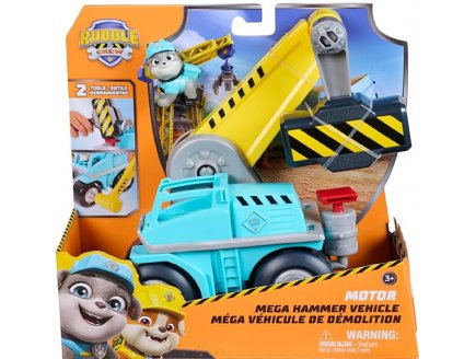 Coffret Pat Patrouille Ruben & Cie : Méga véhicule de démolition + Molly - Véhicule de luxe - Figurine chien - Paw Patrol - Spin Master