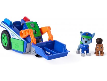 Coffret Pat Patrouille Search & Rescue : Camion recyclage retro friction + Rocky + Castor - V�hicule Sauvetage - Figurine chien - Paw Patrol - Spin Master