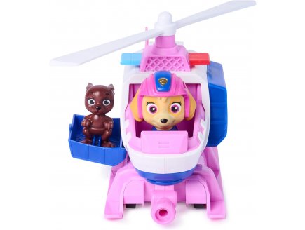 Coffret Pat Patrouille Search & Rescue : H�licopt�re retro friction + Stella + Kangourou - V�hicule Sauvetage - Figurine chien - Paw Patrol - Spin Master