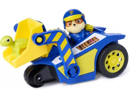 Coffret Pat Patrouille Search & Rescue : Ruben son bulldozer + Ruben + tortue - V�hicule Sauvetage - Figurine chien - Paw Patrol - Spin Master