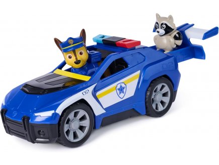 Coffret Pat Patrouille Search & Rescue : Voiture de police + Chase + Raton Laveur - V�hicule Sauvetage - Figurine chien - Paw Patrol - Spin Master