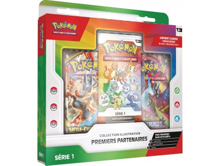 Coffret Pokemon 3 Boosters - Collection Illustration Premiers Partenaires - S�rie 1 - Cartes � collectionner Fran�aise