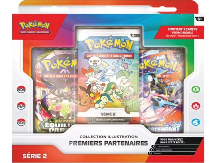 Coffret Pokemon 3 Boosters - Collection Illustration Premiers Partenaires - S�rie 2 - Cartes � collectionner Fran�aise