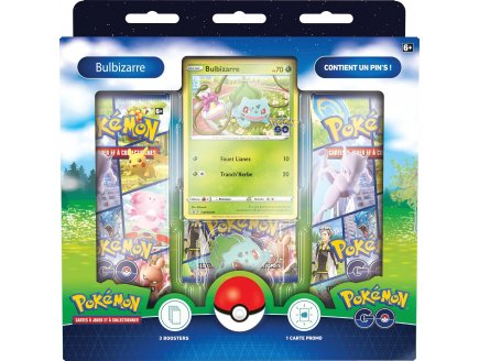 Coffret Pokmon 3 Boosters GO EB10.5 et Pin's Bulbizarre - Carte a collectionner Pokmon version Franaise