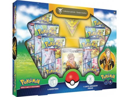 COFFRET POKEMON COLLECTION SPECIALE - EQUIPE INTUITION : CAPITAINE EQUIPE SPARK - CARTE A COLLECTIONNER POKEMON