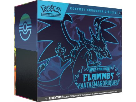 Coffret Pokemon dresseur d'Elite ME02 M�ga-�volutions - Flammes Fantasmagoriques - cartes a collectionner Fran�aise