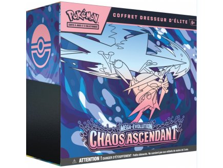 Coffret Pokemon dresseur d'Elite ME04 Méga-Évolution - Chaos Ascendant - cartes a collectionner Française