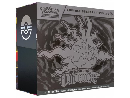 Coffret Pokemon dresseur d'Elite ME05 Méga-Évolution - Nuit Noire - cartes a collectionner Française