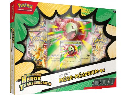 Coffret Pokemon M�ga-�volution ME2.5 : H�ros Transcendants M�ga-M�ganium-ex - EX PV 360 - 4 Boosters - Cartes � collectionner Fran�ais