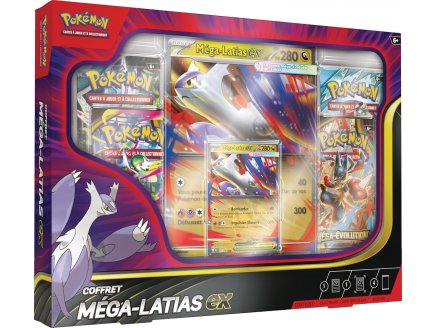 Coffret Pokemon M�ga Latias EX PV 280 - 4 Boosters - Cartes � collectionner Fran�ais