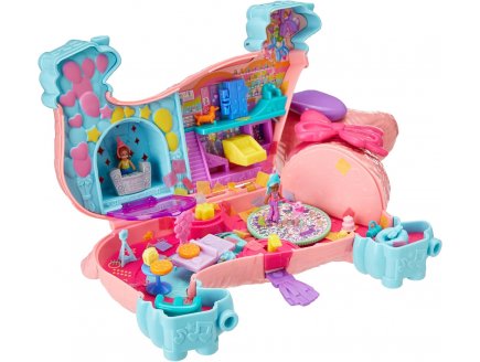 Coffret Polly Pocket chien en fête + 2 figurines + 26 accessoires - Mattel HYD98