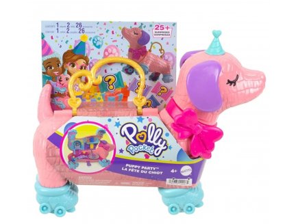 Coffret Polly Pocket chien Puppy + 2 figurines + 26 accessoires - Mattel HKV54