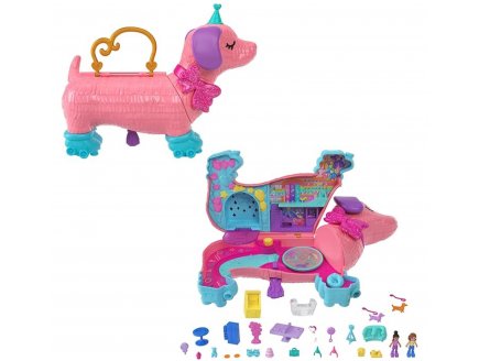 Coffret Polly Pocket chien Puppy + 2 figurines + 26 accessoires - Mattel HKV54