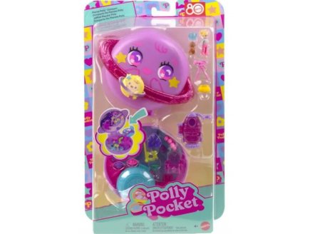 Coffret Polly Pocket Exploration spatiale + 1 figurine + 1 Animal + 9 accessoires - Mattel - JCB18 - Poupée