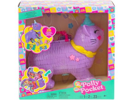 Coffret Polly Pocket F�te du chaton + 2 figurines + 23 accessoires - Mattel - JFT90 - Poup�e