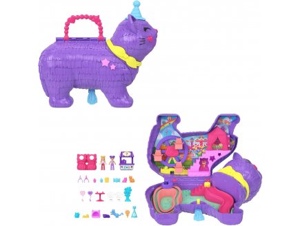 Coffret Polly Pocket F�te du chaton + 2 figurines + 23 accessoires - Mattel - JFT90 - Poup�e