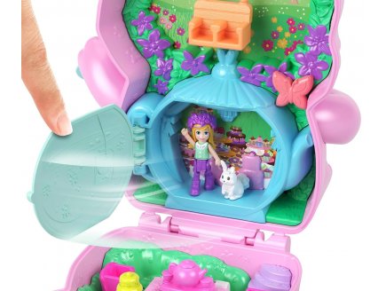 Coffret Polly Pocket Lapin Heure du Th� + 1 figurine + 10 accessoires - Mattel - JCR40 - Poup�e