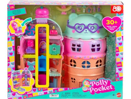 Coffret Polly Pocket Maison Cornet de Glace + 2 figurines + 24 accessoires - Mattel - JFT91 - Poupée