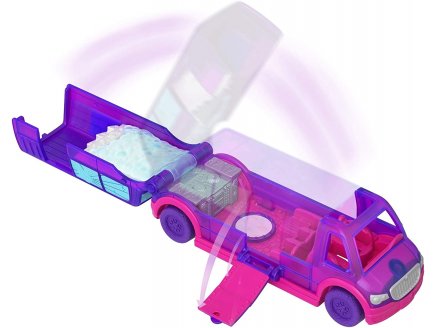 Coffret polly pocket party lino viree en limousine avec 1 figurine + accessoires - voiture - Mattel - ggc41 - poupee