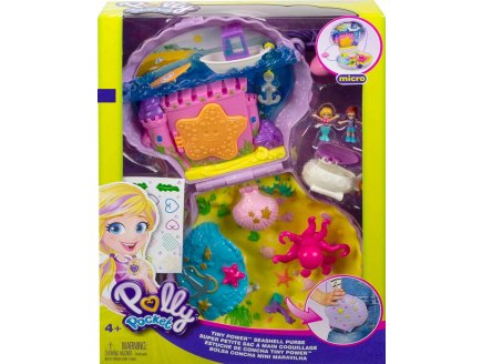 Coffret Polly Pocket sac  main coquillage + 2 figurines + 2 accessoires - poupe - Mattel - GNH11