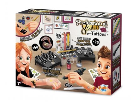 Coffret Professional Studio Tattoos - Buki - 5437 - Atelier tatouages temporaires, Kit créatif