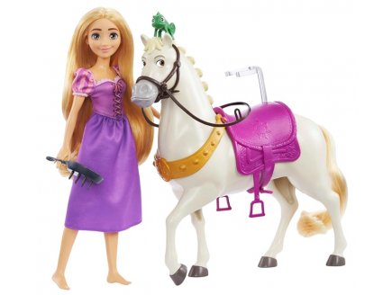 Coffret Raiponce et Maximus - Poupée & Cheval - Disney Princess - Mattel - HLW23