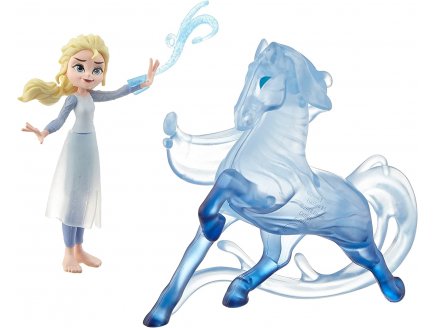 Coffret reine des neiges ii : poup?e elsa et cheval nokk + 1 accessoire - disney frozen mini poup?es - Hasbro - e6857