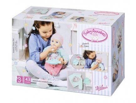 Coffret repas pour poupon baby annabell 43 cm - Zapf - 702024 - accessoires