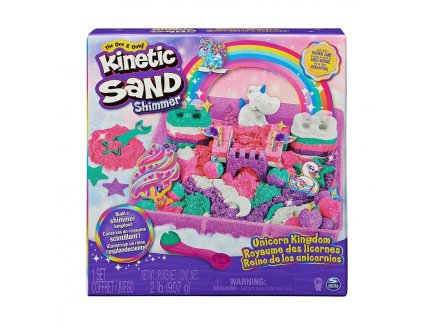 COFFRET ROYAUME DES LICORNES KINETIC SAND - SABLE MAGIQUE - SPIN MASTER - 20134878 - MODELAGE