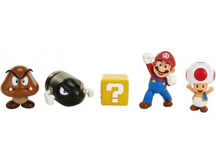 Coffret super mario 4 figurines et 1 accessoire : plaine du grand chene - figurine Nintendo - jakks