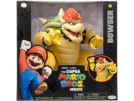 Coffret Super Mario Bros Movie : Bowser 18 Cm effet cracheur de feu - Figurine articule Nintendo - Jakks