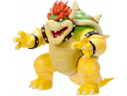 Coffret Super Mario Bros Movie : Bowser 18 Cm effet cracheur de feu - Figurine articule Nintendo - Jakks