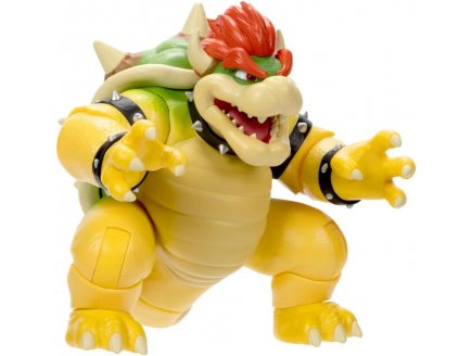 Coffret Super Mario Bros Movie : Bowser 18 Cm effet cracheur de feu - Figurine articule Nintendo - Jakks