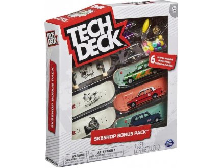 COFFRET TECH DECK : SKATESHOP BONUS PACK  CHOCOLATE - 6 MINI SKATES + ACESSOIRES - MINI SKATE A DOIGT 96 MM - FINGER - SIMBA