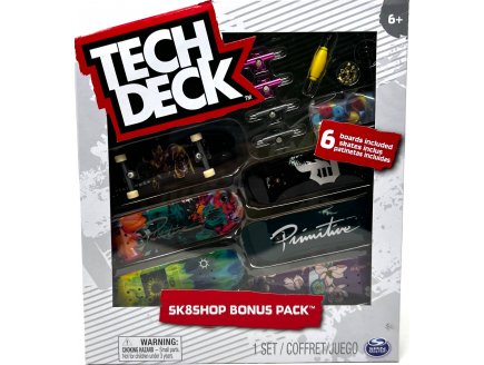 COFFRET TECH DECK : SKATESHOP BONUS PACK PRIMITIVE - 6 MINI SKATES + ACESSOIRES - MINI SKATE A DOIGT 96 MM - FINGER - SIMBA